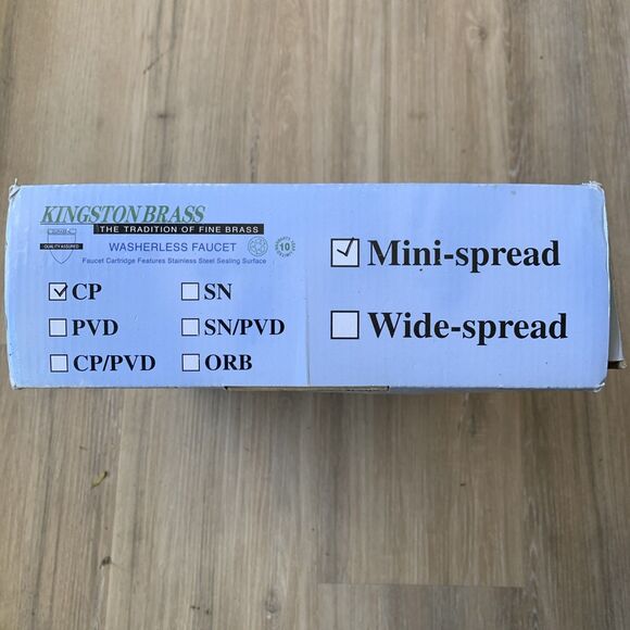 Kingston Brass Magellan Bath Sink Faucet KB951 Mini-Widespread Chrome +2 hoses! - Picture 5 of 11